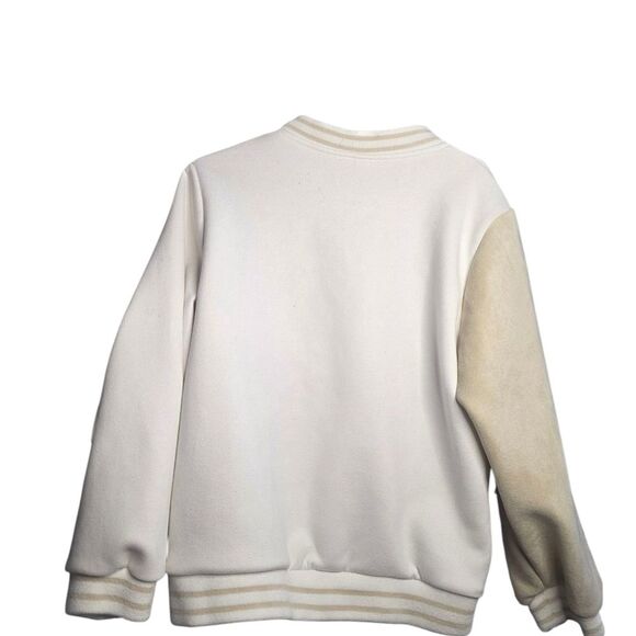 SHEIN Unisex Varsity Style Bomber Jacket 7 - Picture 3 of 3